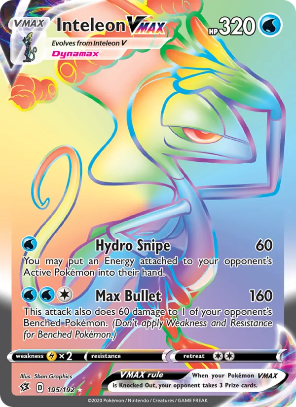 Inteleon VMAX · Rebel Clash 195/192