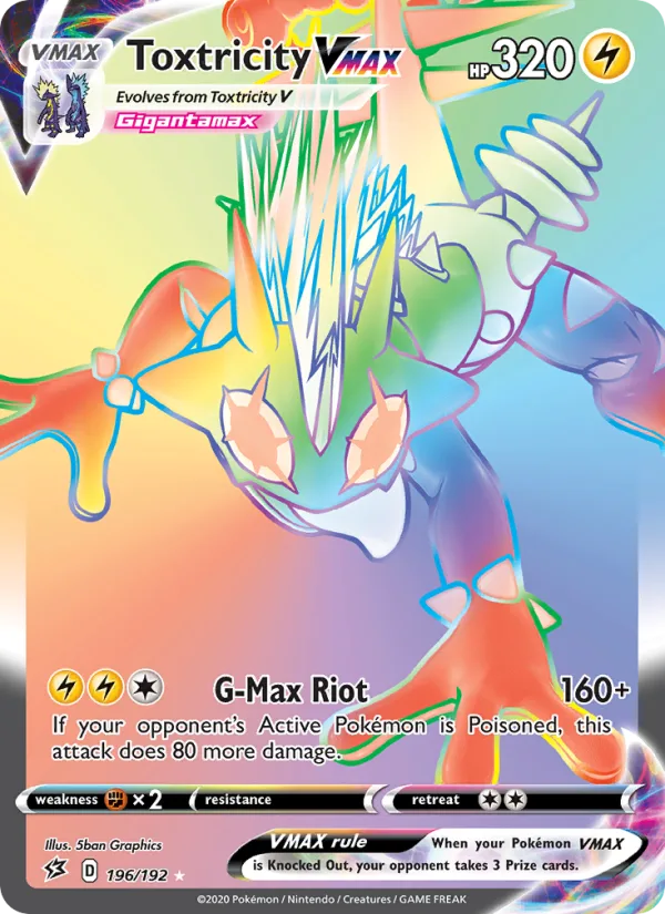 Toxtricity VMAX · Rebel Clash 196/192