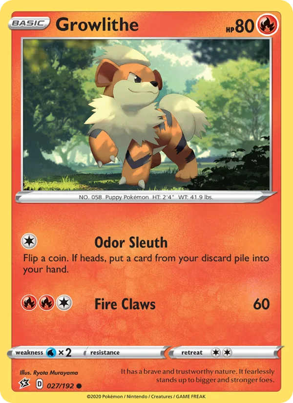Growlithe · Rebel Clash 27/192