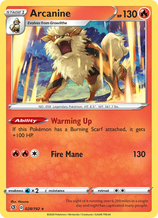 Arcanine · Rebel Clash 28/192