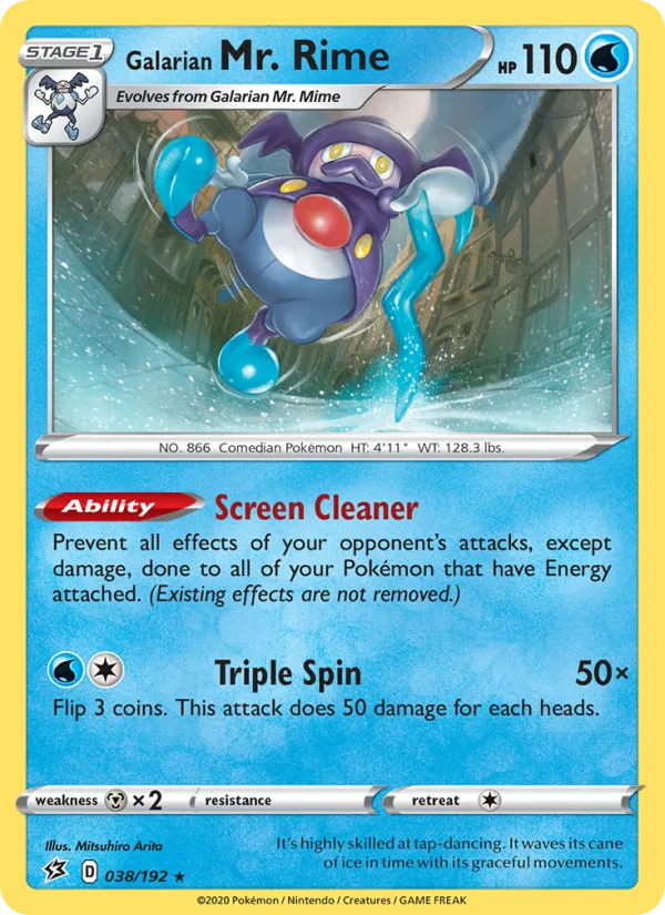 Galarian Mr. Rime · Rebel Clash 38/192