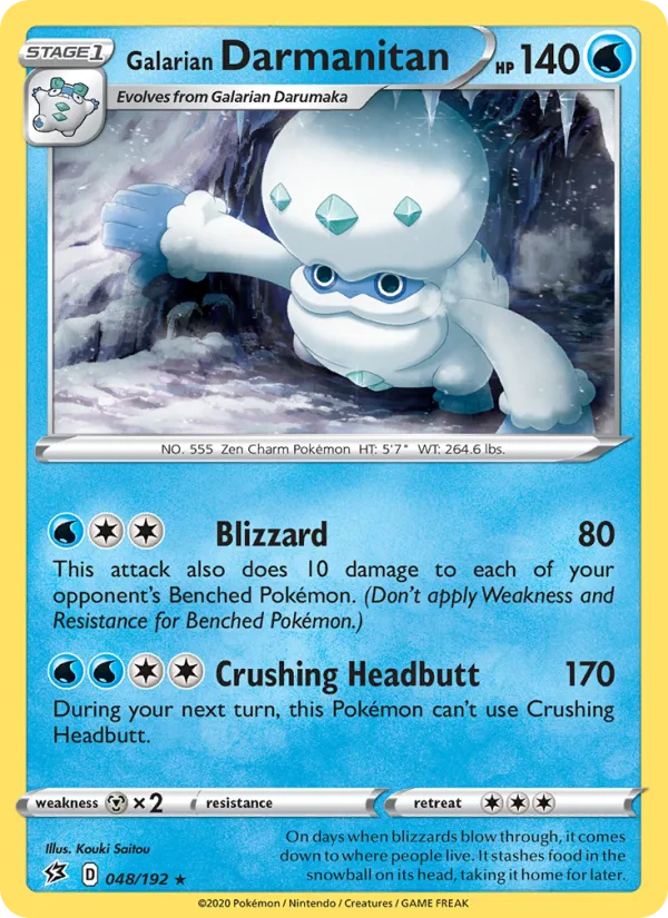 Galarian Darmanitan · Rebel Clash 48/192
