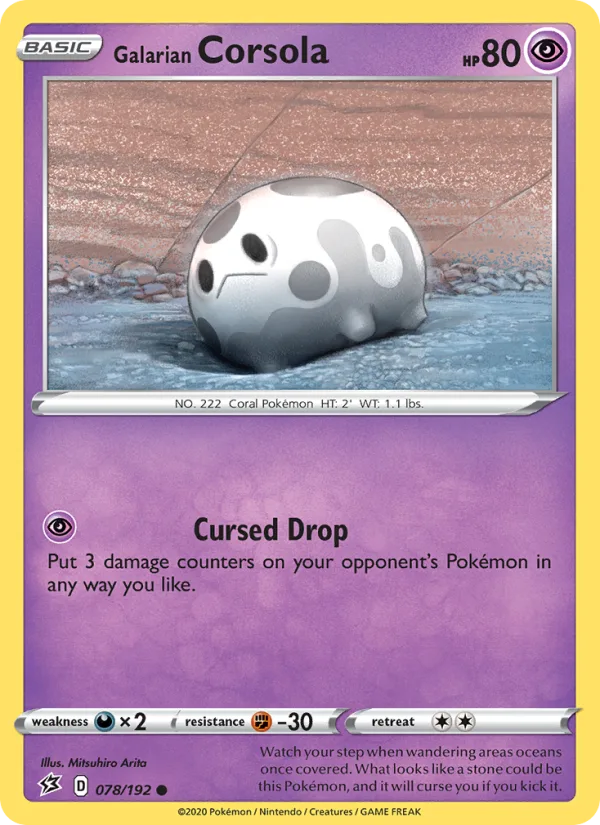 Galarian Corsola · Rebel Clash 78/192