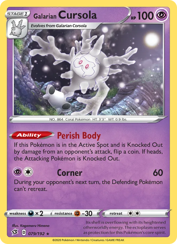 Galarian Cursola · Rebel Clash 79/192