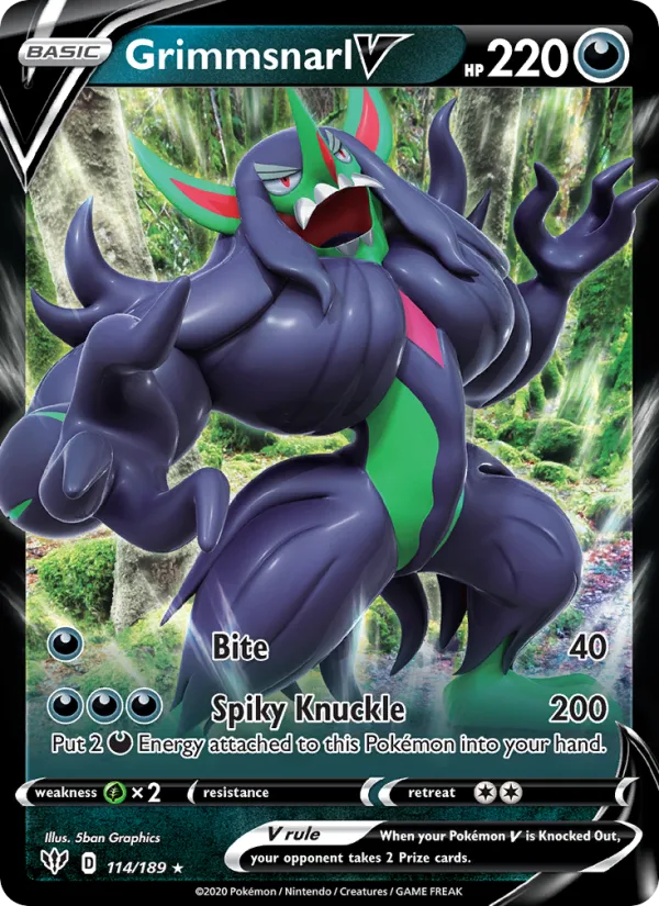 Grimmsnarl V · Darkness Ablaze 114/189