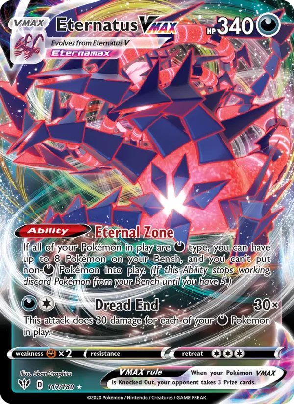 Eternatus VMAX · Darkness Ablaze 117/189