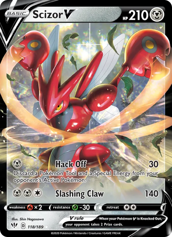 Scizor V · Darkness Ablaze 118/189