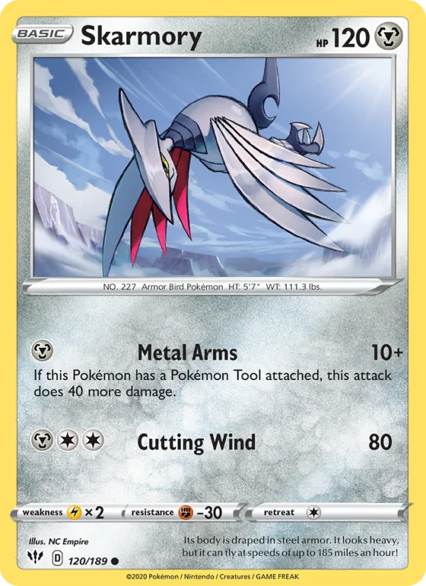 Skarmory · Darkness Ablaze 120/189
