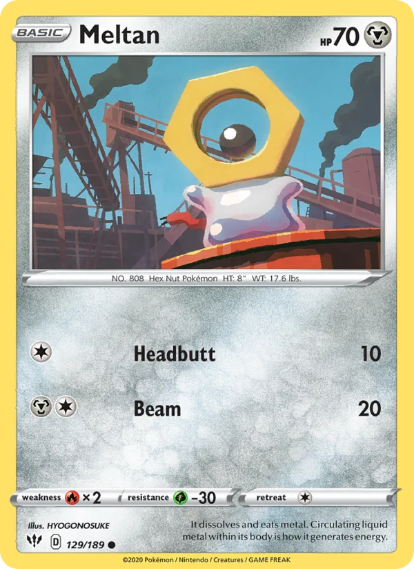 Meltan · Darkness Ablaze 129/189