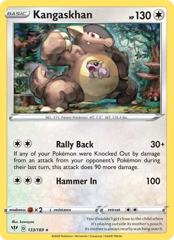 Kangaskhan · Darkness Ablaze 133/189