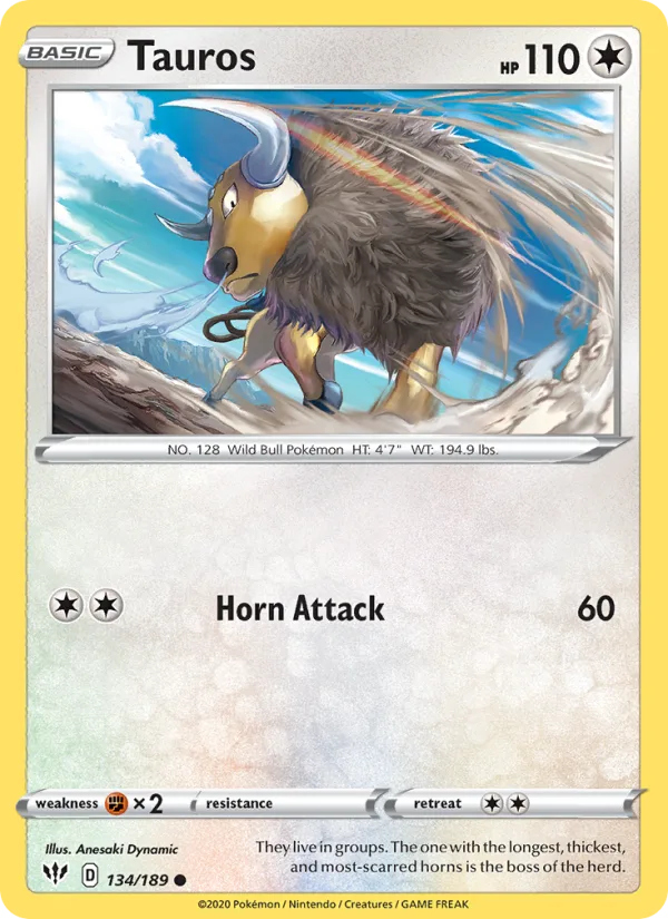 Tauros · Darkness Ablaze 134/189
