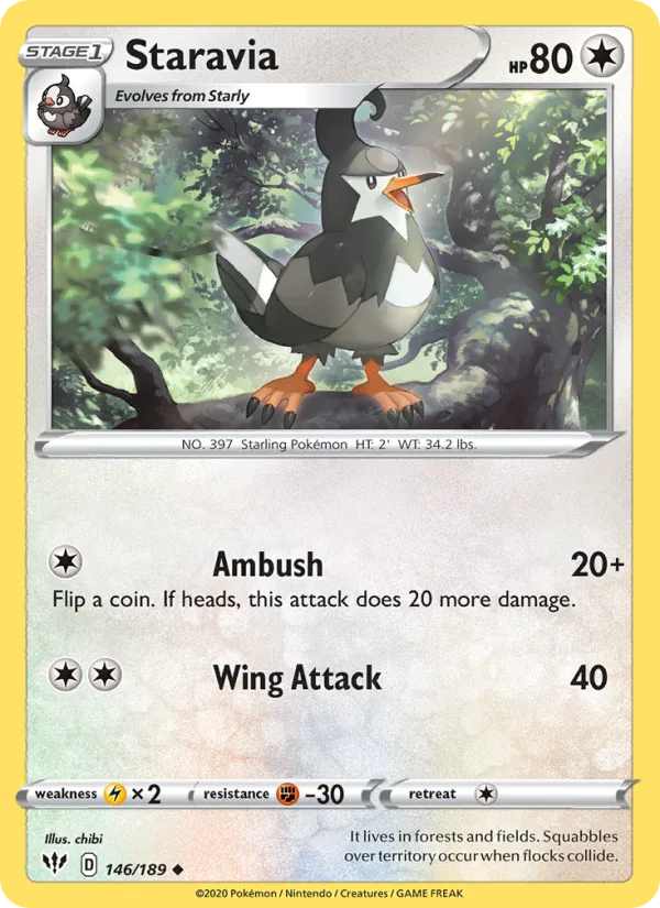 Staravia · Darkness Ablaze 146/189