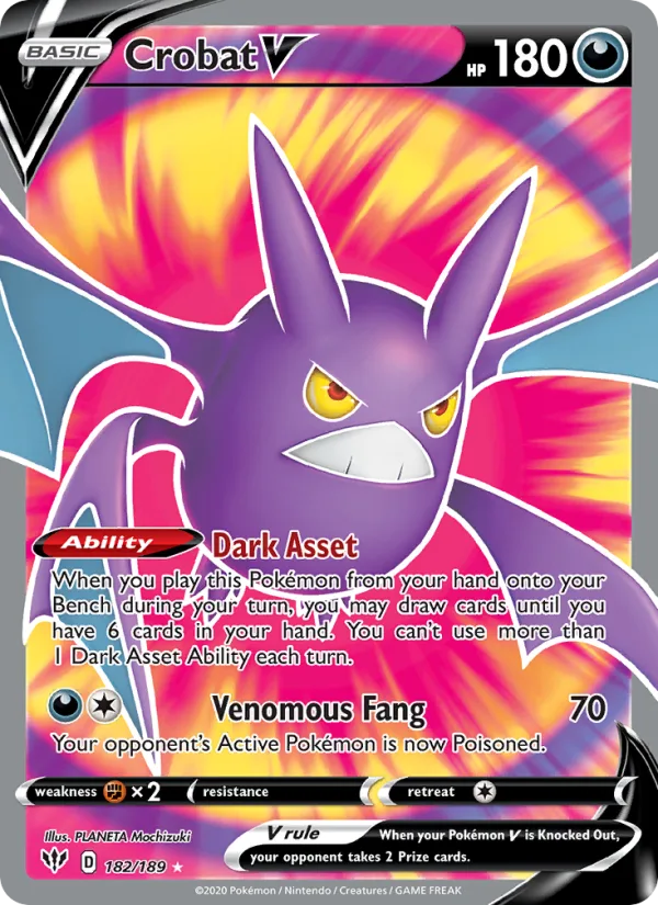 Crobat V · Darkness Ablaze 182/189