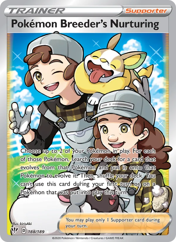 Pokémon Breeder's Nurturing · Darkness Ablaze 188/189