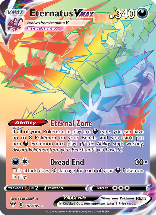Eternatus VMAX · Darkness Ablaze 192/189