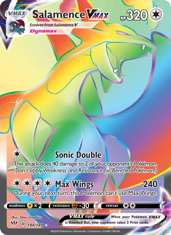 Salamence VMAX · Darkness Ablaze 194/189