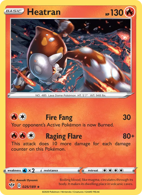 Heatran · Darkness Ablaze 25/189