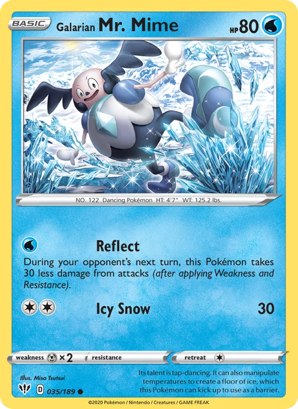 Galarian Mr. Mime · Darkness Ablaze 35/189