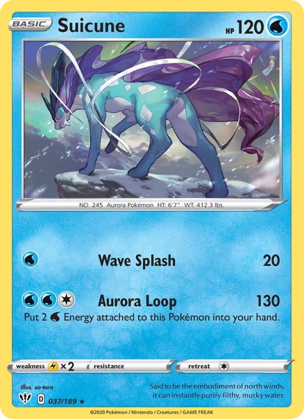 Suicune · Darkness Ablaze 37/189
