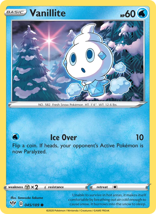 Vanillite · Darkness Ablaze 45/189