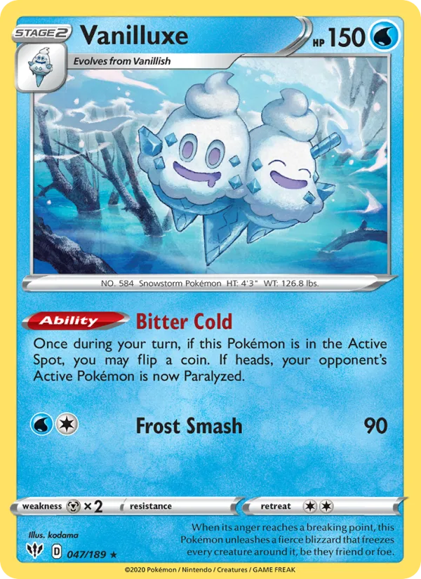 Vanilluxe · Darkness Ablaze 47/189
