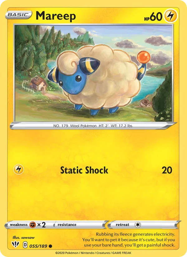 Mareep · Darkness Ablaze 55/189