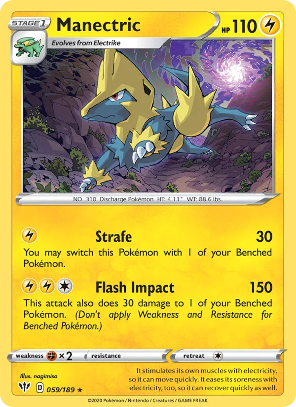 Manectric · Darkness Ablaze 59/189