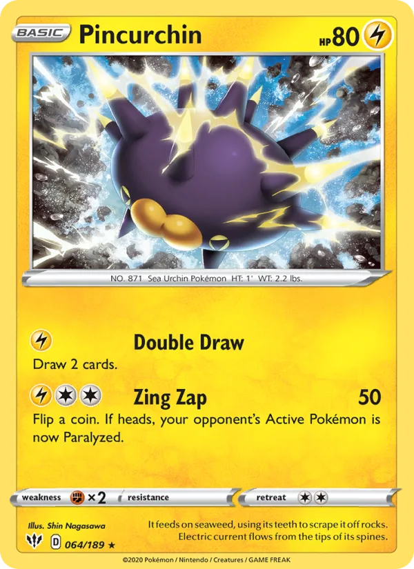 Pincurchin · Darkness Ablaze 64/189