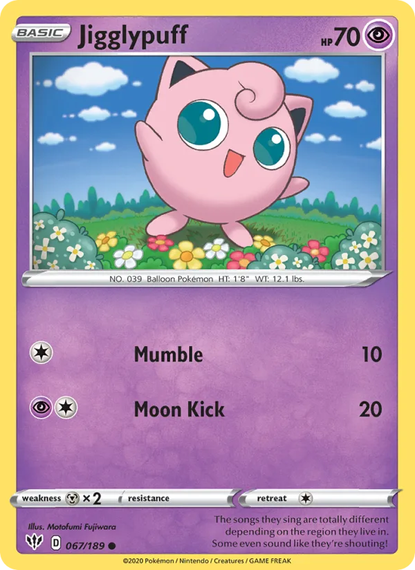Jigglypuff · Darkness Ablaze 67/189