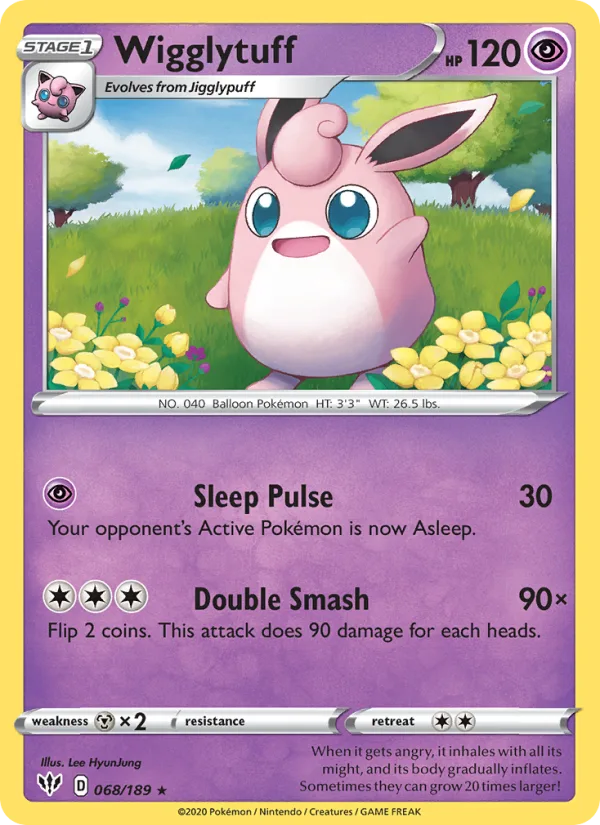 Wigglytuff · Darkness Ablaze 68/189