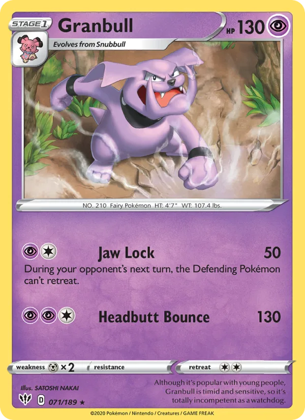 Granbull · Darkness Ablaze 71/189