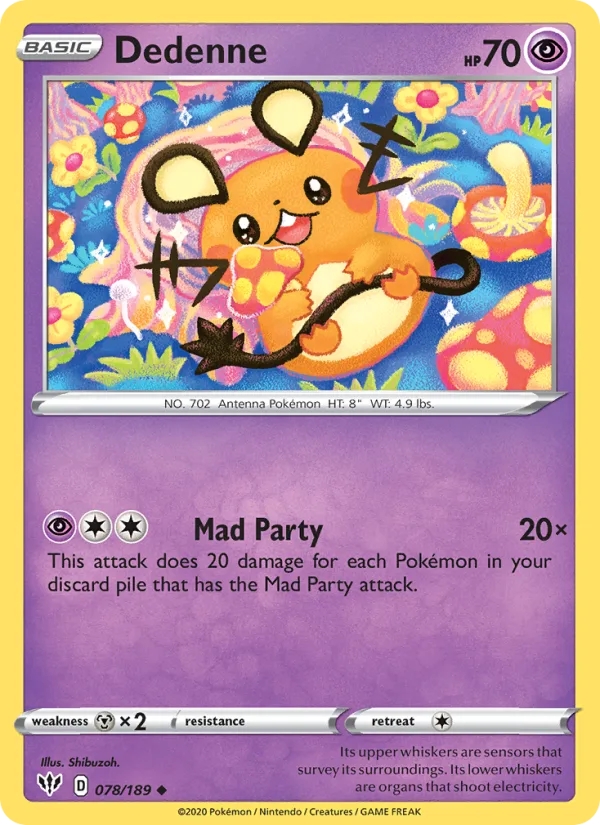 Dedenne · Darkness Ablaze 78/189
