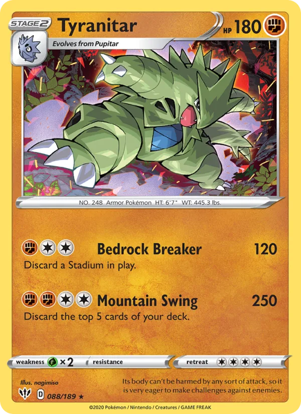 Tyranitar · Darkness Ablaze 88/189
