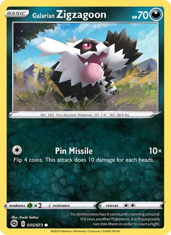 Galarian Zigzagoon · Champion's Path 35/73