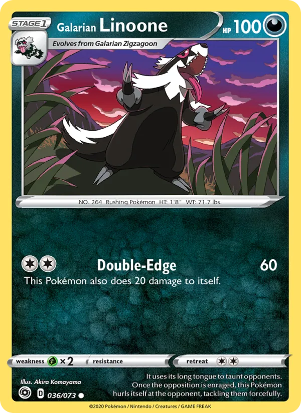 Galarian Linoone · Champion's Path 36/73