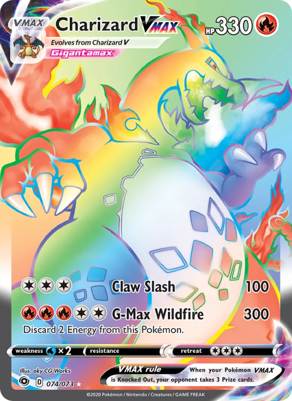 Charizard VMAX · Champion's Path 74/73