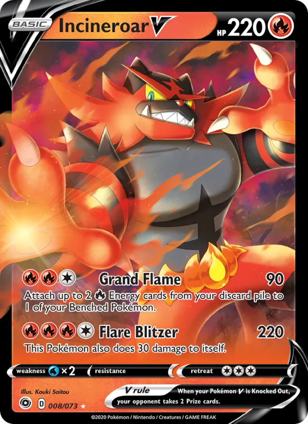 Incineroar V · Champion's Path 8/73