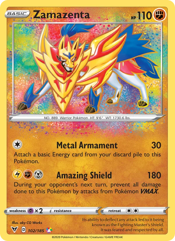 Zamazenta · Vivid Voltage 102/185