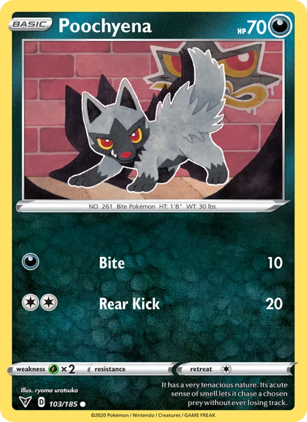 Poochyena · Vivid Voltage 103/185