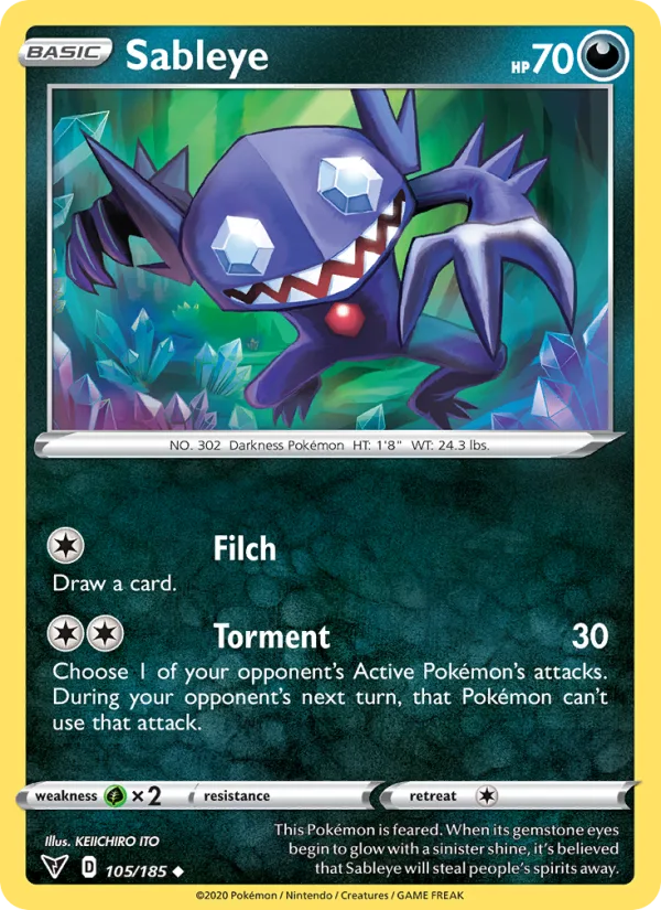 Sableye · Vivid Voltage 105/185