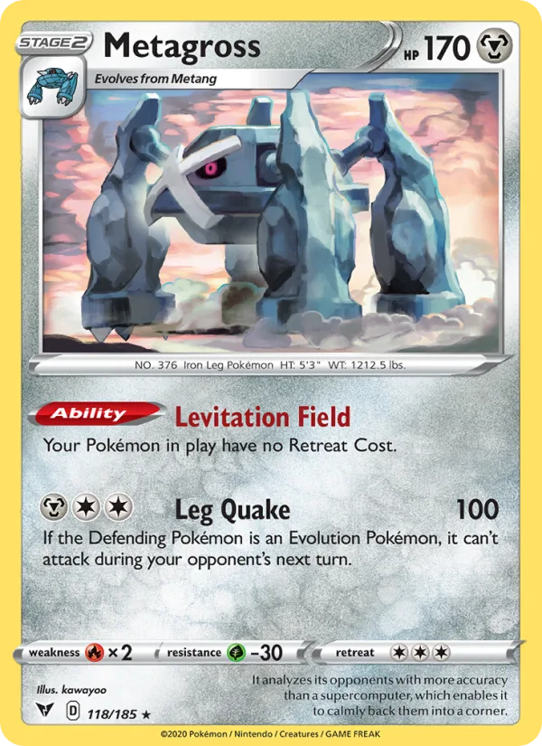 Metagross · Vivid Voltage 118/185