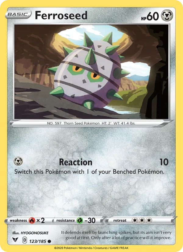 Ferroseed · Vivid Voltage 123/185