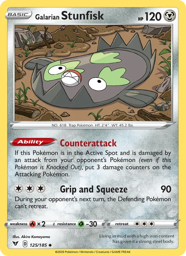 Galarian Stunfisk · Vivid Voltage 125/185