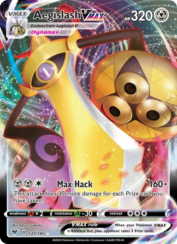 Aegislash VMAX · Vivid Voltage 127/185