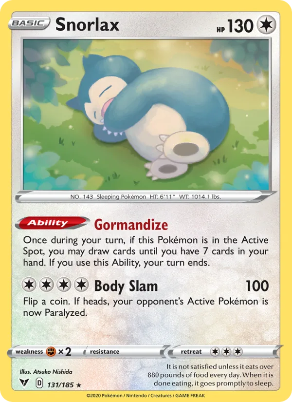 Snorlax · Vivid Voltage 131/185