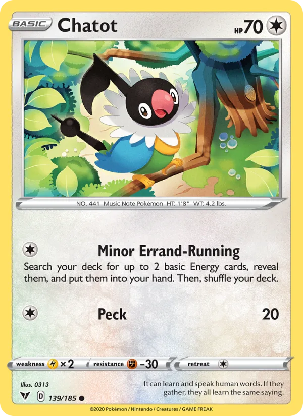 Chatot · Vivid Voltage 139/185
