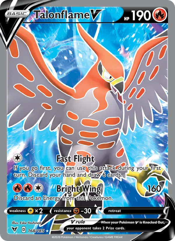 Talonflame V · Vivid Voltage 168/185