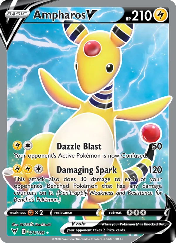 Ampharos V · Vivid Voltage 171/185