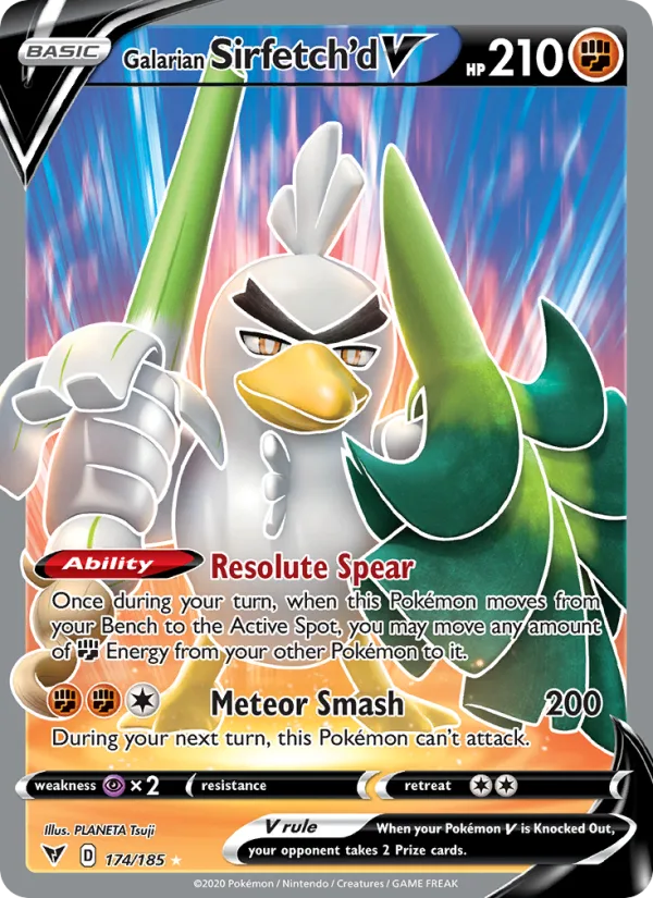 Galarian Sirfetch'd V · Vivid Voltage 174/185