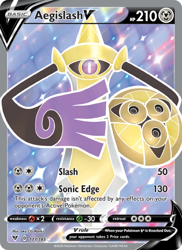 Aegislash V · Vivid Voltage 177/185